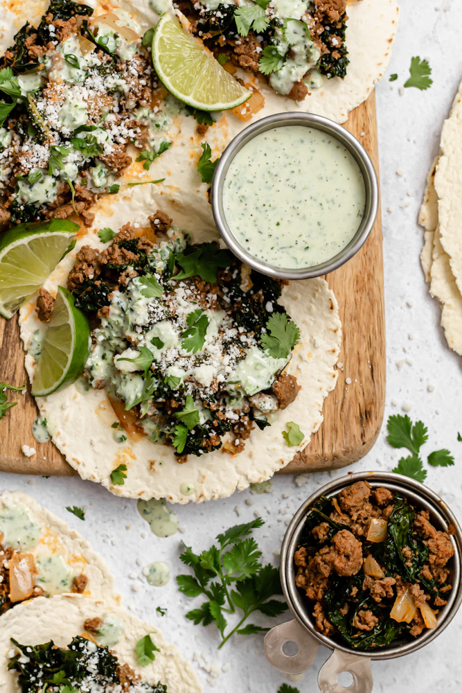 The Best Chorizo Sausage Breakfast Tacos